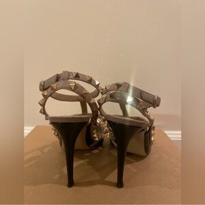 Valentino Garavani Gray Studded Heels